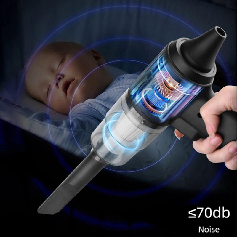 Aspirateur Sans Fil Multifonctions – Puissant & Recharge USB