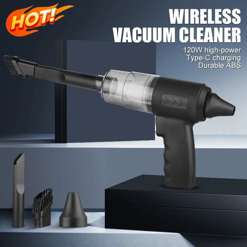 Aspirateur Sans Fil Multifonctions – Puissant & Recharge USB