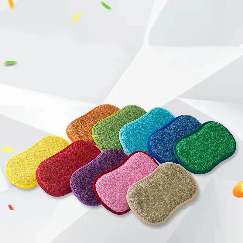 5/10/20pcs Magic Sponge Double-sided Dishwashing Pan Pot Dish Wash Rust Stain Sponge Kitchen Products kitchen Utensil And Home