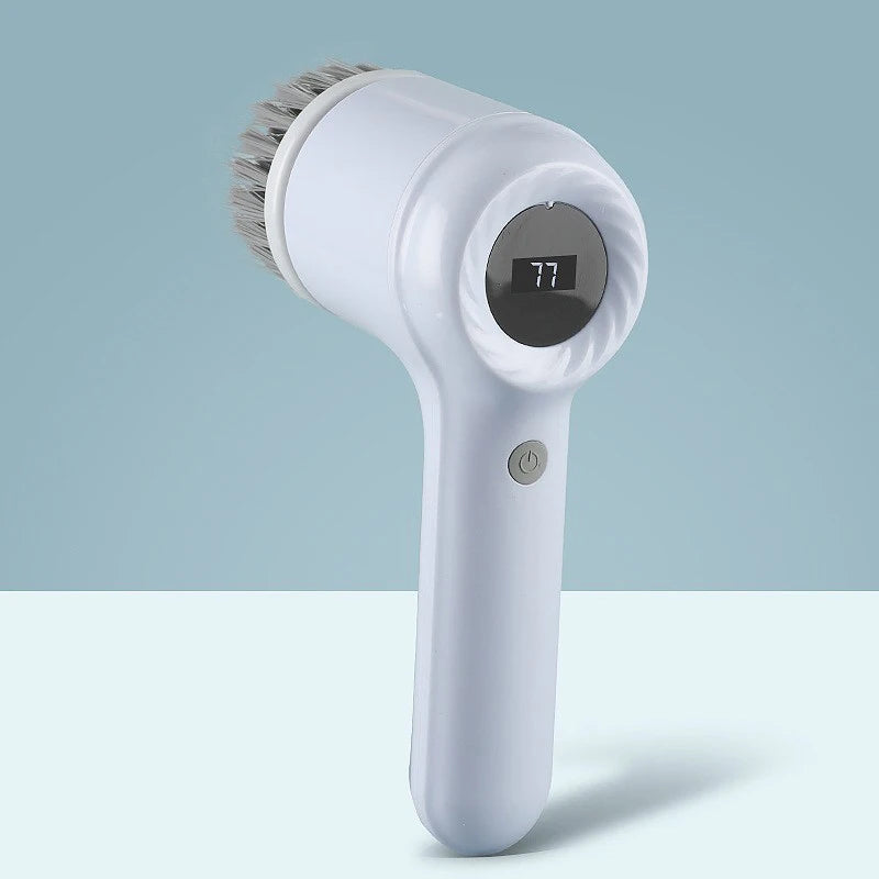 Brosse Électrique Sans Fil – Recharge USB & 5 Têtes Incluses